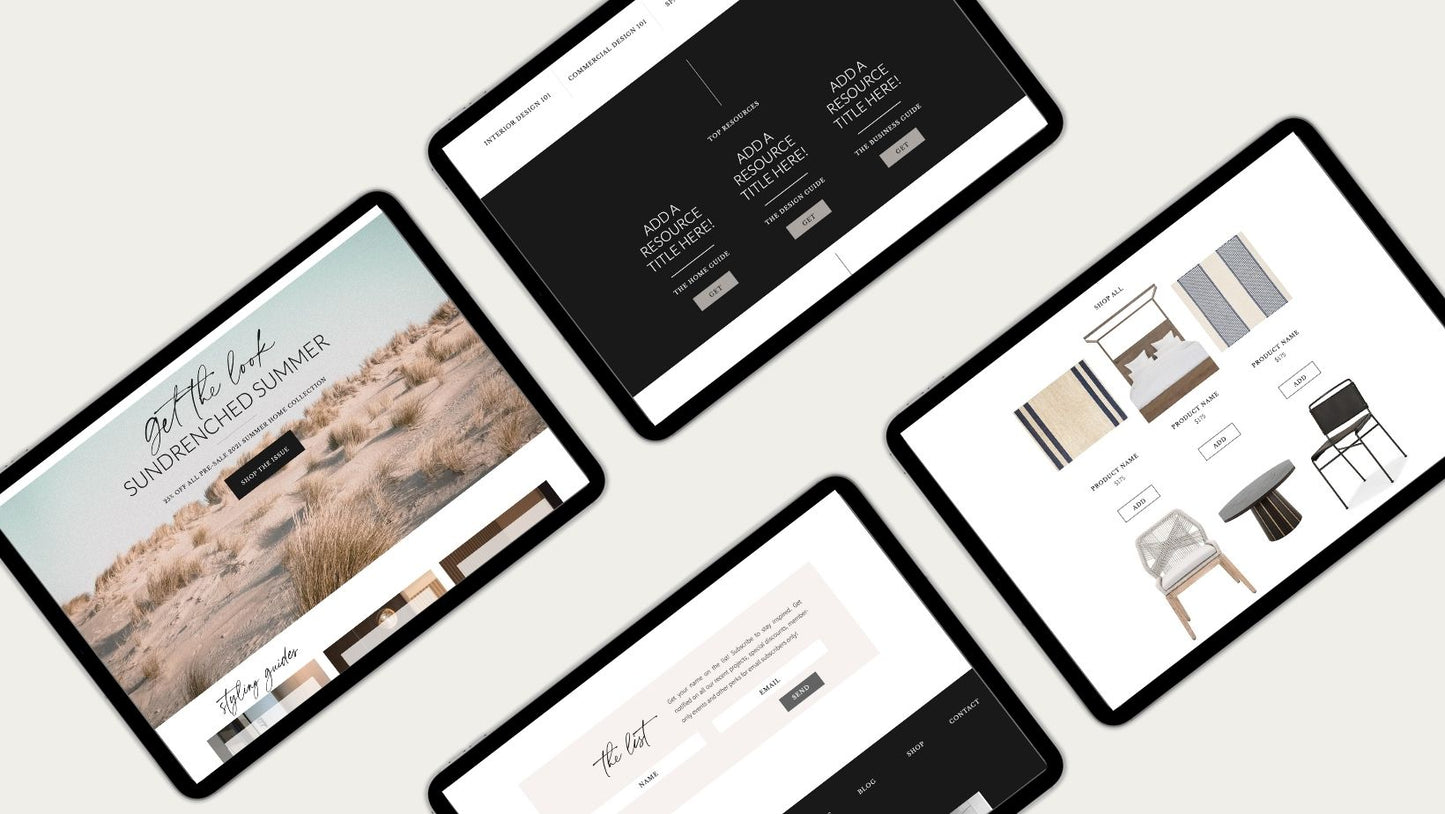 Belvedere Showit x TOP TIER Website Template - TOP TIER Communications