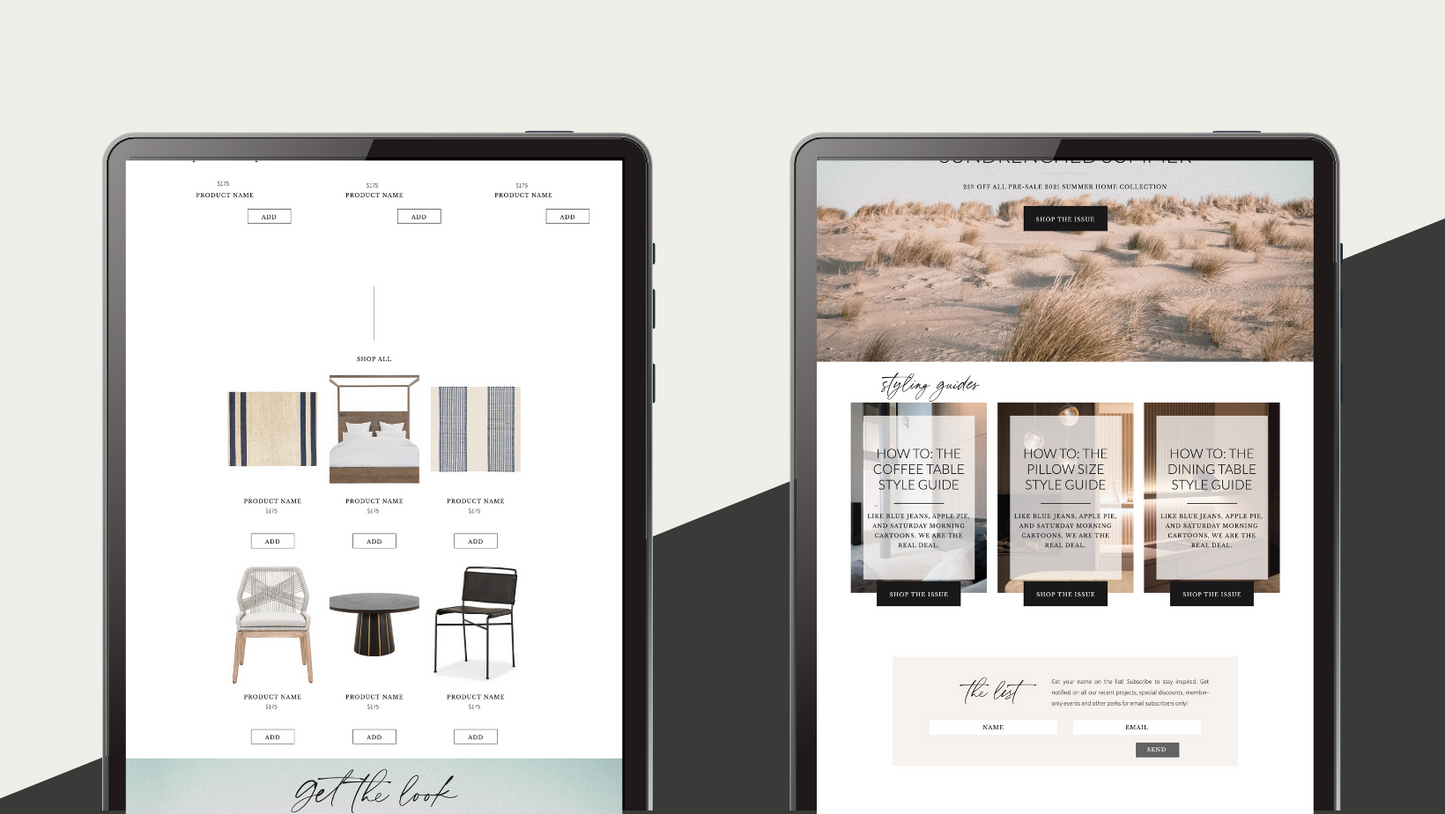 Belvedere Showit x TOP TIER Website Template - TOP TIER Communications