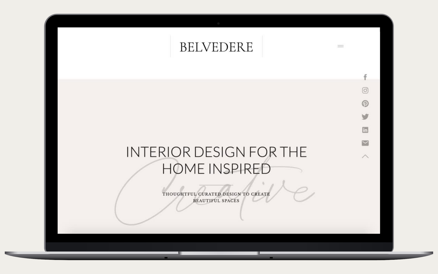 Belvedere Showit x TOP TIER Website Template - TOP TIER Communications
