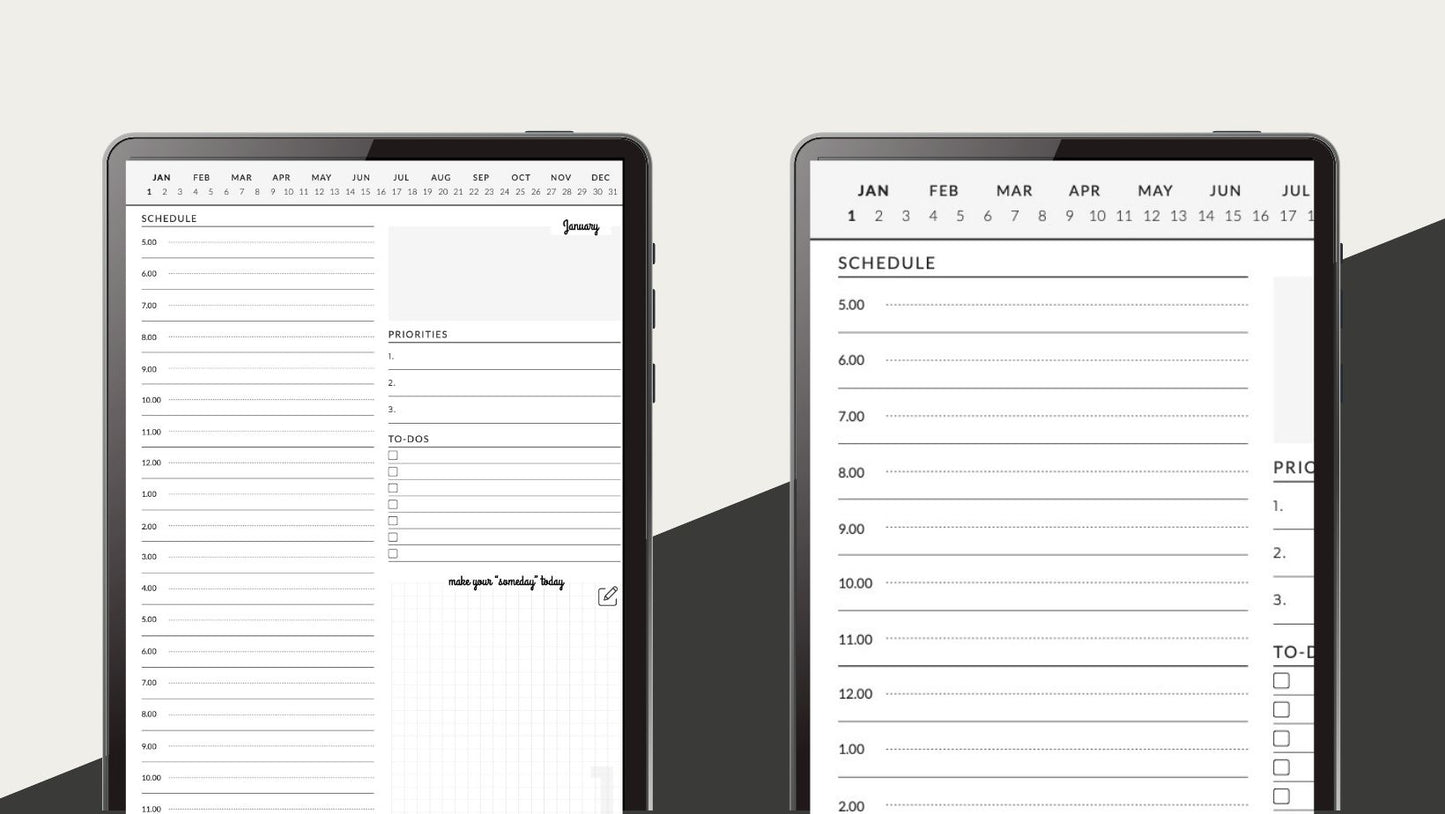 Digital planner for iPad, GoodNotes planner template download, Planner for digital planning, Daily planner for GoodNotes