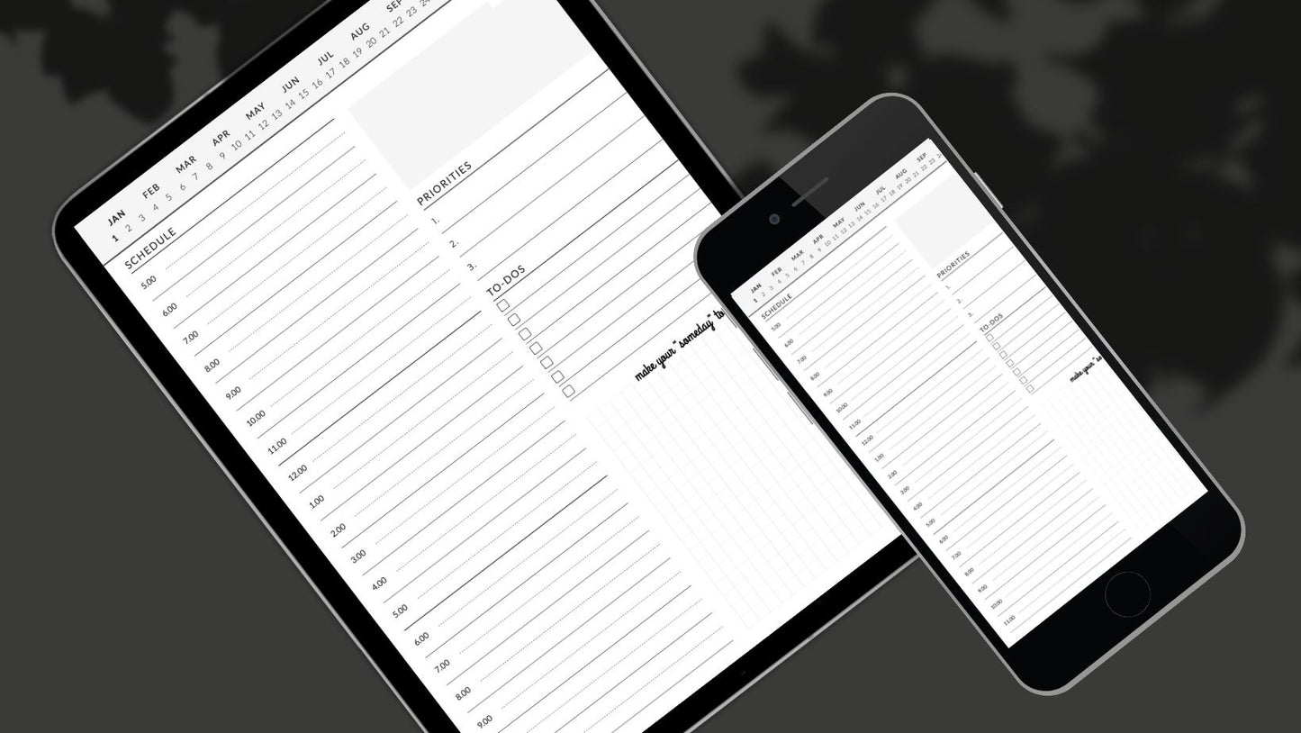 Undated planner for iPad Pro, GoodNotes planner template free, Planner for task management, Daily planner for daily routines, Digital planner for GoodNotes app, GoodNotes planner template iPad