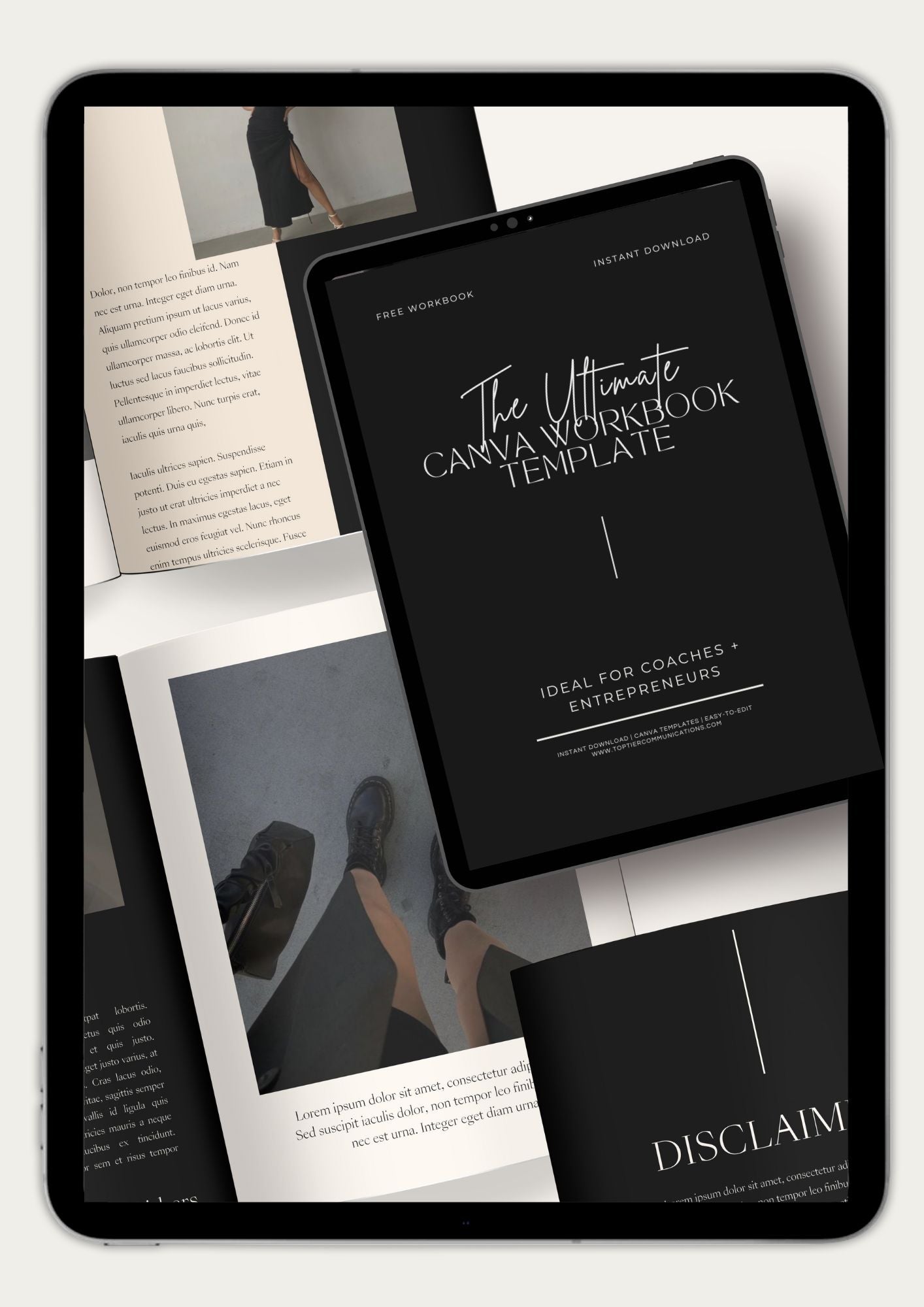 Editable Workbook Template - TOP TIER Communications