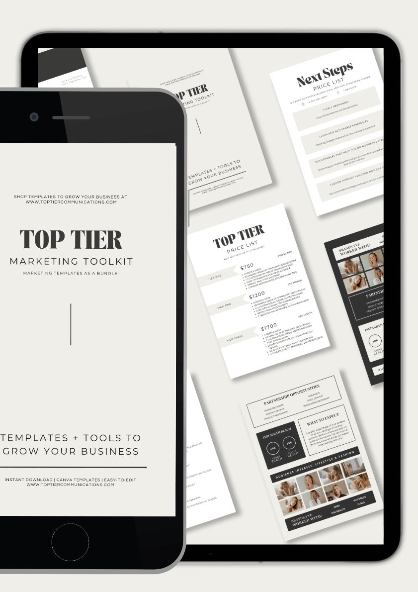 Marketing Toolkit - TOP TIER Communications