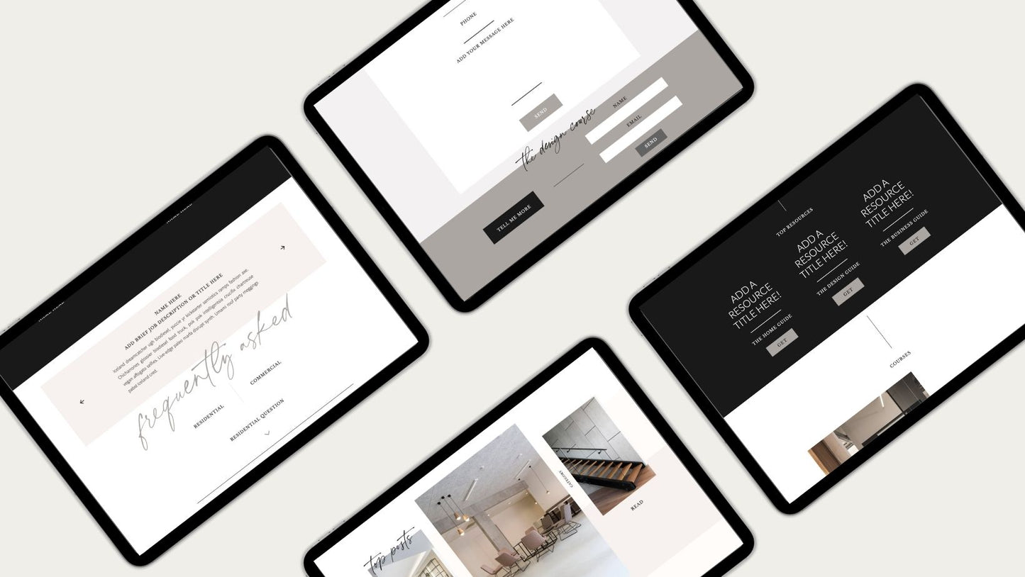 Belvedere Showit x TOP TIER Website Template - TOP TIER Communications