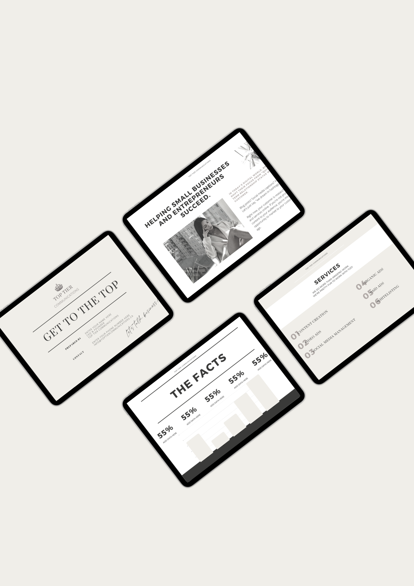 TOP TIER MARKETING MATERIAL: Pitch Deck 001