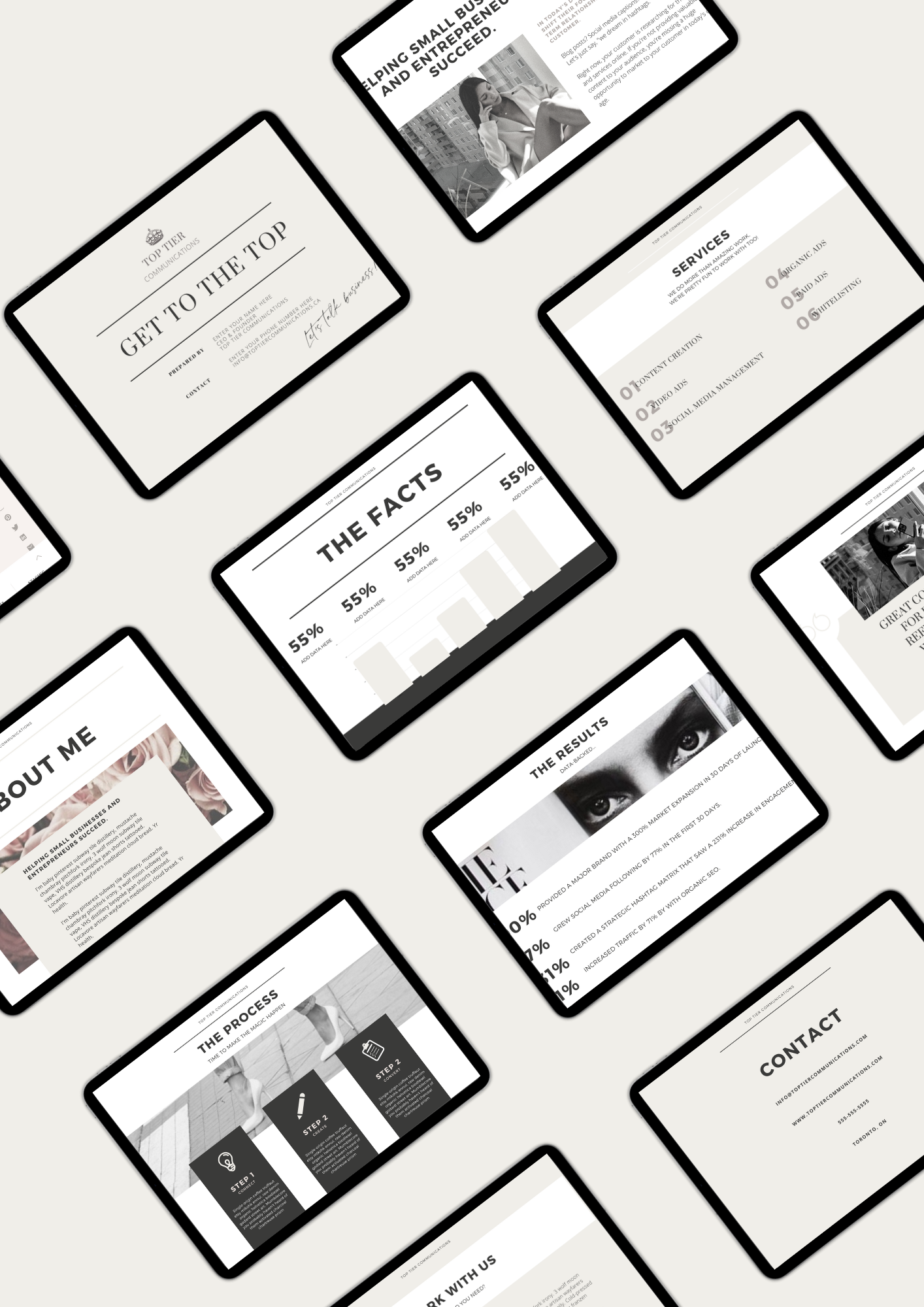 TOP TIER MARKETING MATERIAL: Pitch Deck 001