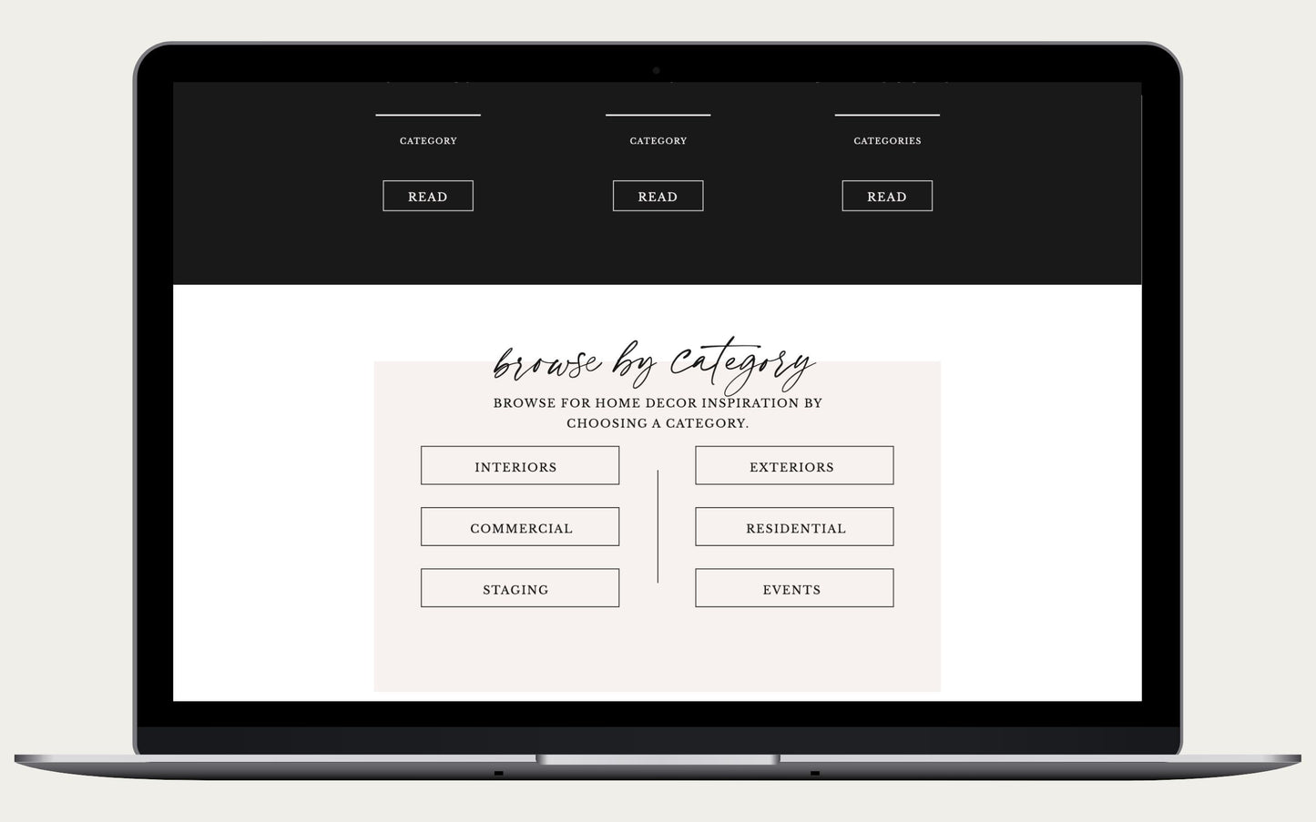 Belvedere Showit x TOP TIER Website Template - TOP TIER Communications