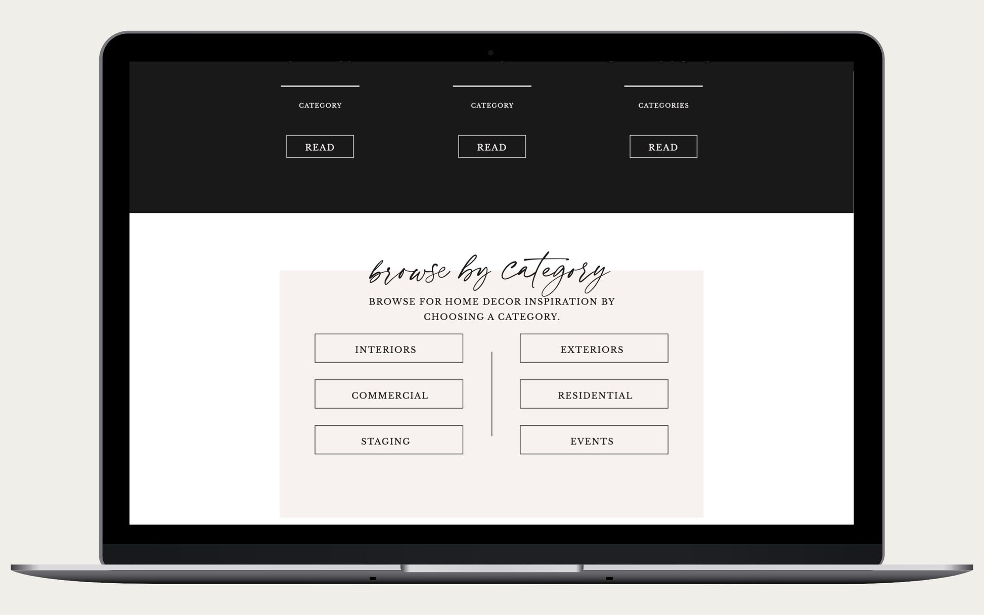 Belvedere Showit x TOP TIER Website Template - TOP TIER Communications