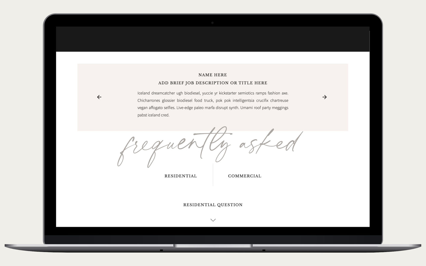 Belvedere Showit x TOP TIER Website Template - TOP TIER Communications