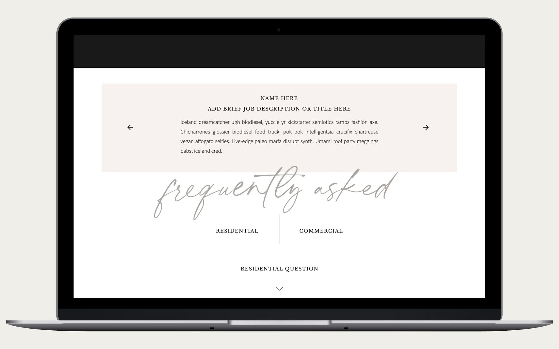Belvedere Showit x TOP TIER Website Template - TOP TIER Communications