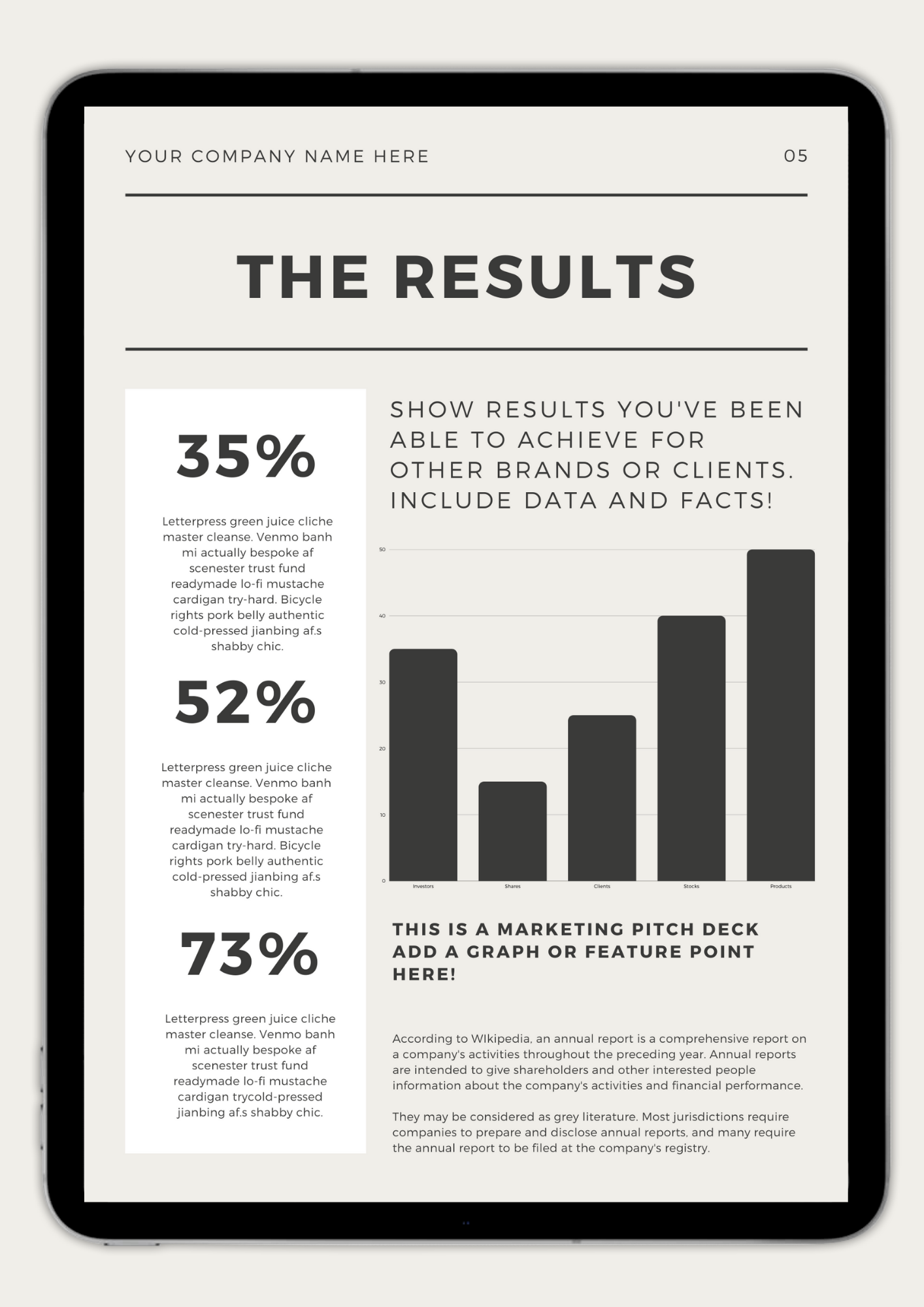 TOP TIER MARKETING MATERIAL: Pitch Deck 002