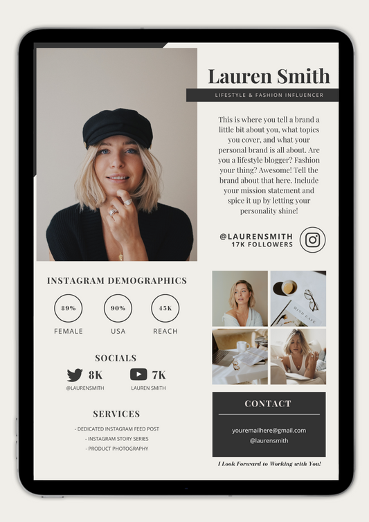 Media Kit Template 01 - TOP TIER Communications